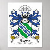 Evans Family Crest Poster (Voorkant)
