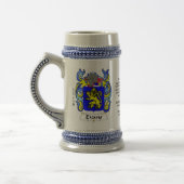 Evans Family Crest stein Bierpul (Links)
