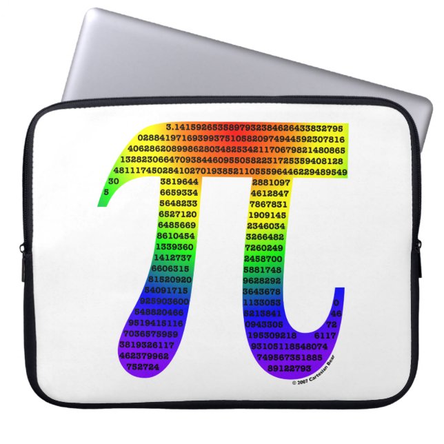 Evan's Pi #2 Laptop Sleeve (Voorkant)