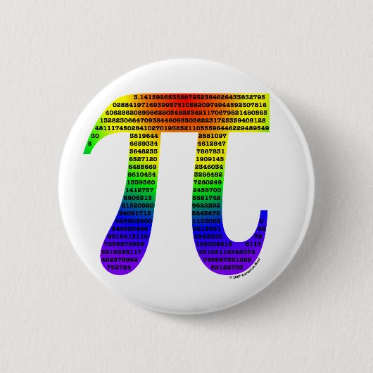 Evan's Pi #2 Ronde Button 5,7 Cm (Voorkant)
