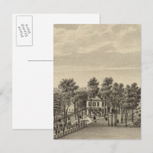 Evans Residence, Topeka, Kansas Briefkaart (Voorkant / Achterkant)