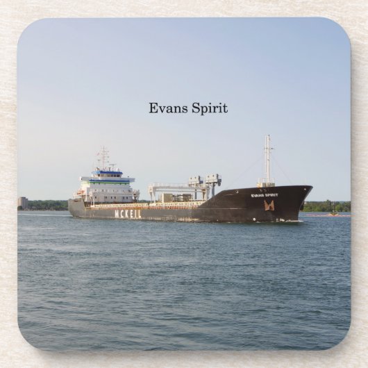 Evans Spirit set van 6 plastic onderzetters (Voorkant)