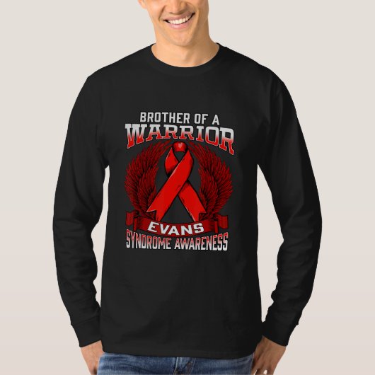 Evans Syndrome Awareness Brother Support Ribbon T-shirt (Voorkant)