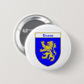 Evans Wapenbekleding/Familiekust (Wales) Ronde Button 5,7 Cm (Voorkant /achterkant)
