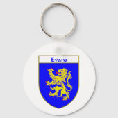 Evans Wapenbekleding/Familiekust (Wales) Sleutelhanger (Voorkant)