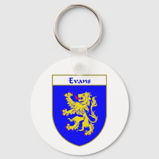 Evans Wapenbekleding/Familiekust (Wales) Sleutelhanger (Voorkant)