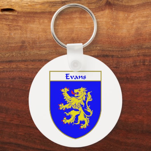 Evans Wapenbekleding/Familiekust (Wales) Sleutelhanger (Voorkant)
