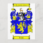 Evans wapenschild briefkaart (Voorkant)