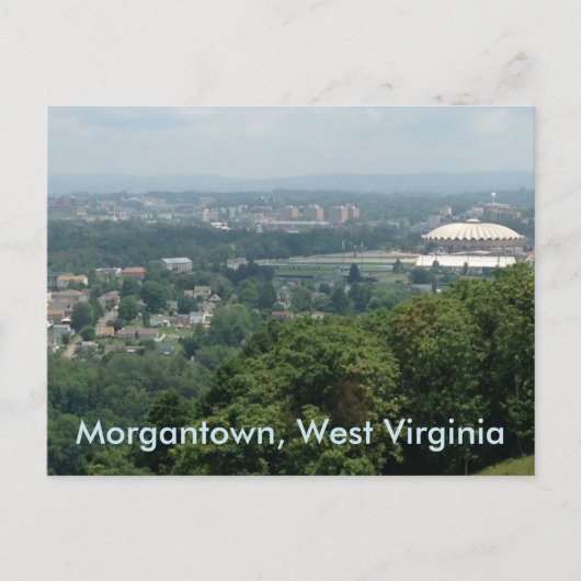 Evansdale Coliseum Morgantown WV Briefkaarten (Voorkant)