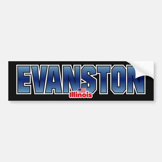 Evanston Bumper Bumpersticker (Voorkant)