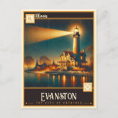 Evanston, Illinois |  Briefkaart (Voorkant)