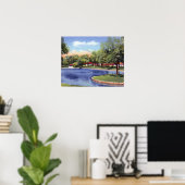 Evanston Illinois Lagoon Lake Front Park Poster (Thuiskantoor)
