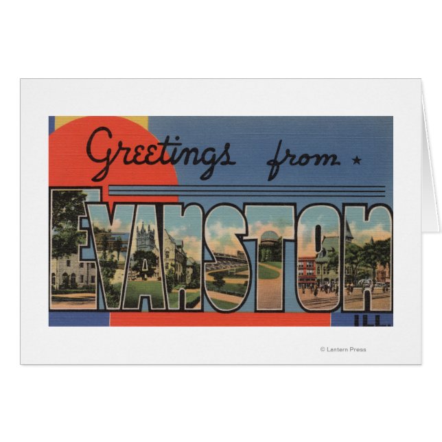 Evanston, Illinois - Large Letter Scenes (Voorkant Horizontaal)