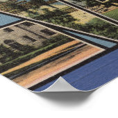 Evanston, Illinois - Large Letter Scenes Poster (Hoek)