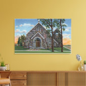 Evanston, WY - Sint-Mary Magdalene-Uitzicht Canvas Afdruk (Insitu (Woonkamer))