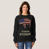 Evanston Wyoming Met Bizon Trui (Voorkant volledig)