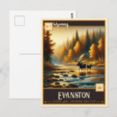 Evanston, Wyoming | Vintage Briefkaart (Voorkant / Achterkant)