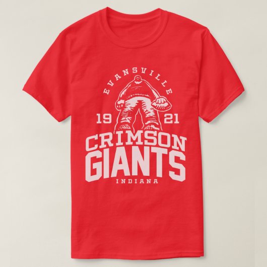 Evansville Crimson Giants T-shirt (Design voorkant)