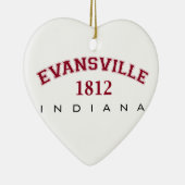 Evansville, IN - 1812 Keramisch Ornament (Rechts)