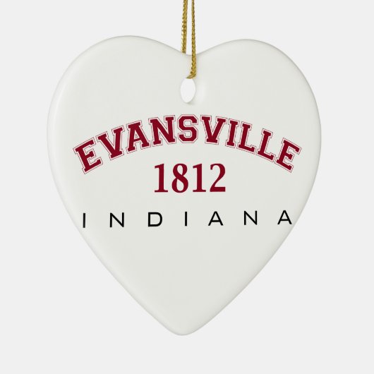 Evansville, IN - 1812 Keramisch Ornament (Rechts)
