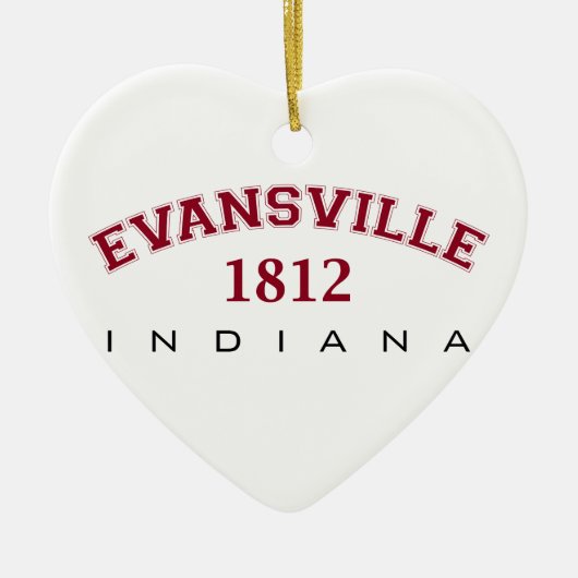 Evansville, IN - 1812 Keramisch Ornament (Voorkant)