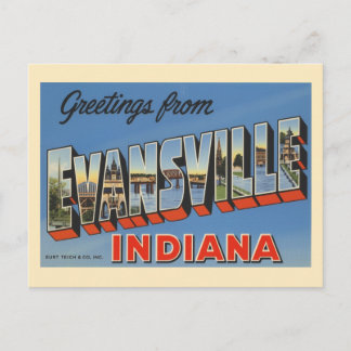 Evansville Indiana Briefkaart