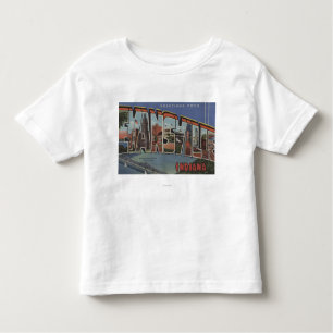 Evansville, Indiana - Grote letterscènes Kinder Shirts