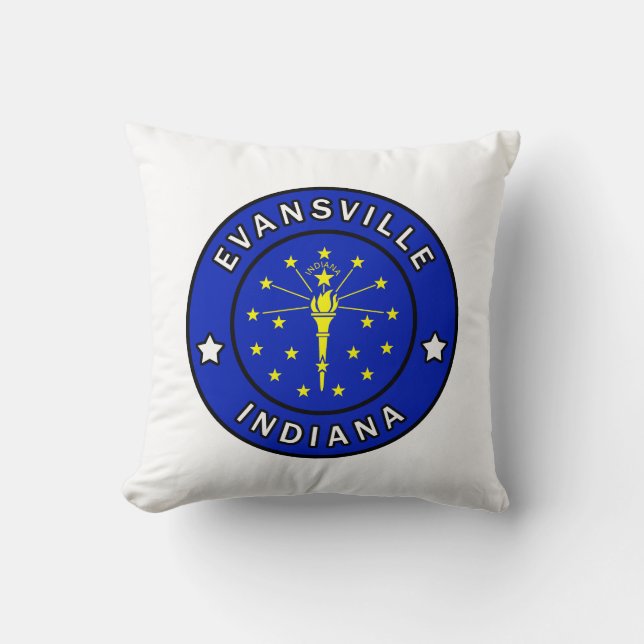 Evansville Indiana Kussen (Voorkant)