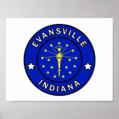 Evansville Indiana Poster (Voorkant)