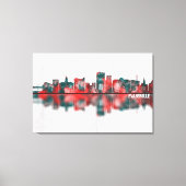 Evansville Indiana Skyline Canvas Afdruk (Voorkant)