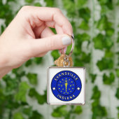 Evansville Indiana Sleutelhanger (Hand)