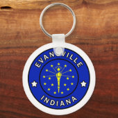 Evansville Indiana Sleutelhanger (Voorkant)