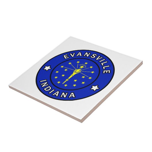 Evansville Indiana Tegeltje (Zijkant)