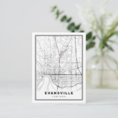 Evansville Kaart (Staand voorkant)