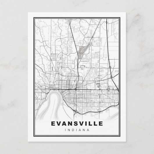 Evansville Kaart (Voorkant)