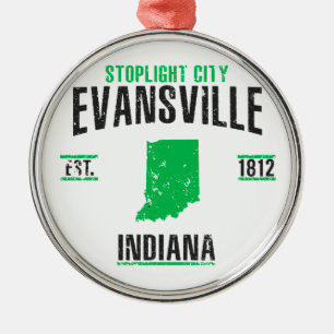 Evansville Metalen Ornament