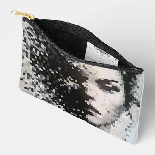 Évaporation Portrait Pixel Art Noir et Blanc Etui (Open)