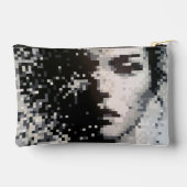 Évaporation Portrait Pixel Art Noir et Blanc Etui (Achterkant)