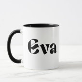 "EVA's Sip of Joy - 'EVA' Gedrukte Mok (Links)