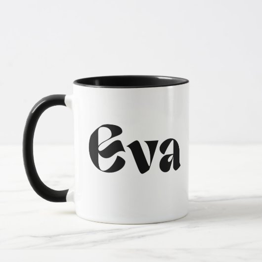 "EVA's Sip of Joy - 'EVA' Gedrukte Mok (Links)