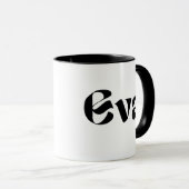 "EVA's Sip of Joy - 'EVA' Gedrukte Mok (Voorkant rechts)