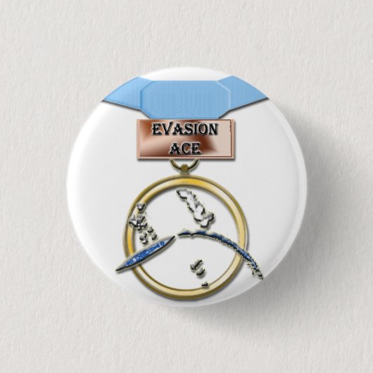 Evasion Ace-knop Ronde Button 3,2 Cm (Voorkant)