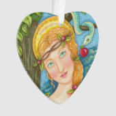 Eve and Serpent HEART CHRISTMAS ORNAMENT (voorkant)