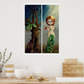Eve and the Tree ART PRINT gothic (Keuken)