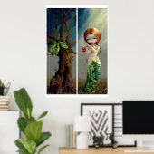 Eve and the Tree ART PRINT gothic (Thuiskantoor)