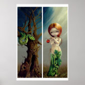 Eve and the Tree ART PRINT gothic (Voorkant)