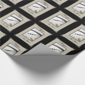 Eve, Black en Tan van het geavanceerde nieuwjaar Cadeaupapier (Hoek)