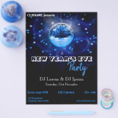 Eve Blue Disco Ball Party brochure van het moderne (Enkel)