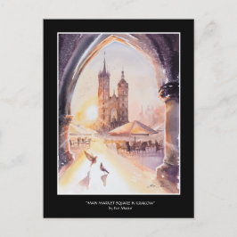 EVE Briefkaart van de Oud-stad Krakow