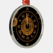 Eve Bronze Iris Clock Metal Ornament (Rechts)
